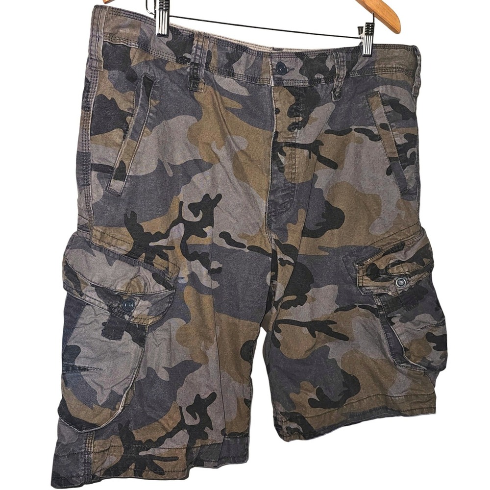 Vintage Jet Lag Shorts Mens Sz 38 (40) Camouflage Cargos Military Gorpcore Y2K